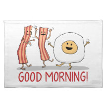 Cute and Funny Bacon and Egg Good Morning