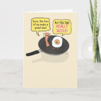 Cute and Funny Bacon and Egg Happy Anniversary