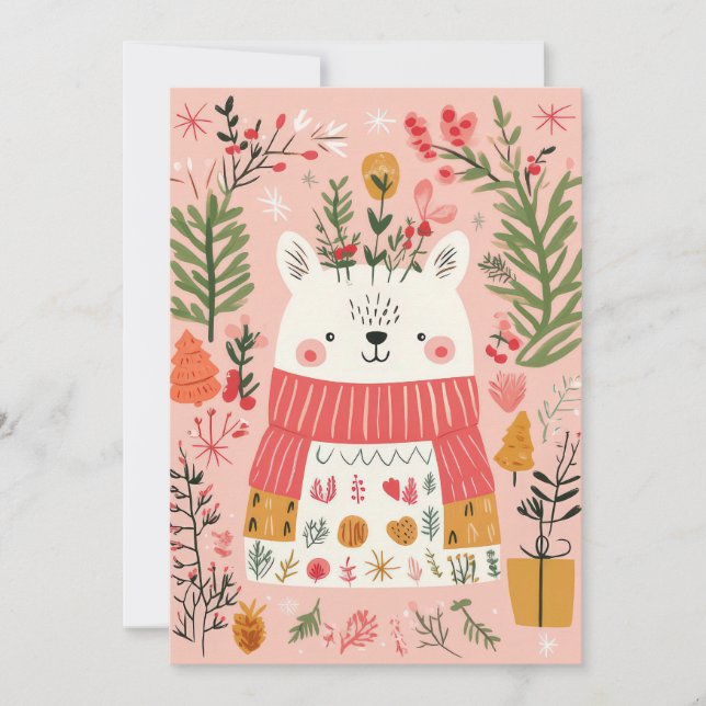 Cute and Funny Christmas Greeting Card (Front)