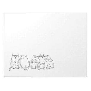Cute and Funny Crazy Cat Lady Notepad