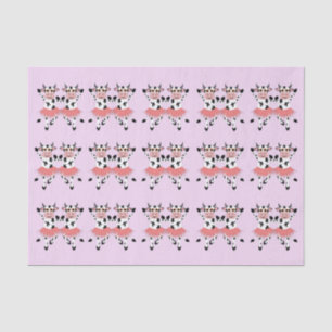 Cute and funny dancing cows tissue paper