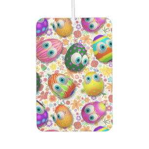 Cute and Funny Easter Eggs Cartoon Car Air Freshener