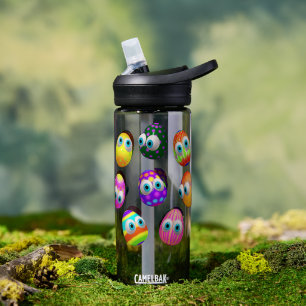 Cute and Funny Easter Eggs Cartoon Water Bottle