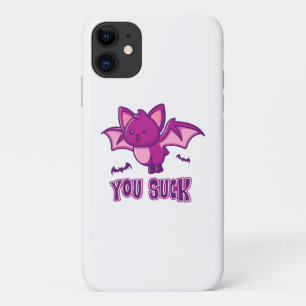 Cute and Funny Halloween Vampire Bats You Suck Case-Mate iPhone Case