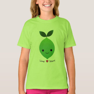 Cute and Funny Lime Yours Kawaii Lime T-Shirt