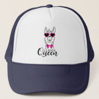 Cute and Funny Llama Queen Cap