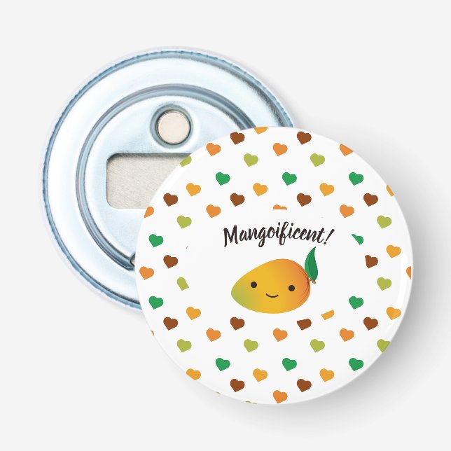 Cute and Funny  Mangoificent Mango Bottle Opener (Front)