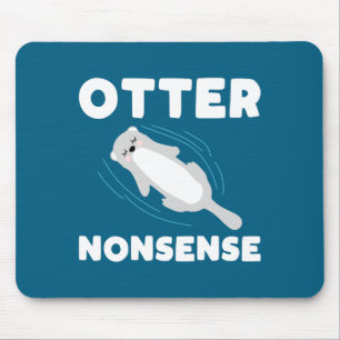 Cute And Funny Otter  Mouse Pad
