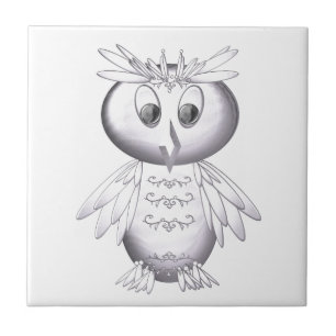 cute and funny owl pattern tile