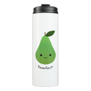 Cute and Funny Pearfect Pear Thermal Tumbler
