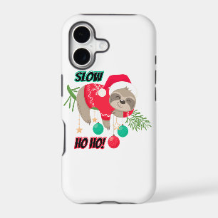 Cute and Funny Santa's Sloth Slow Ho Ho