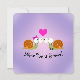 Cute and Funny Slime Yours Forever Snails in Love