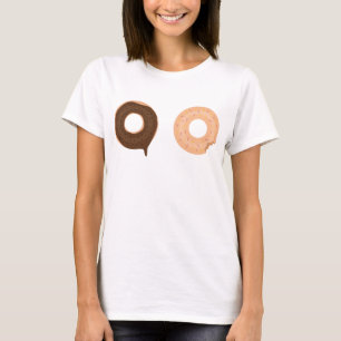 Cute and funny two doughnuts doughnuts design t-sh T-Shirt