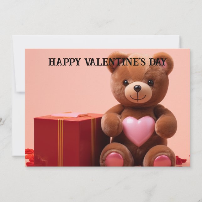 Cute and Funny Valentine's Day for Kids #16 Holiday Card (Front)