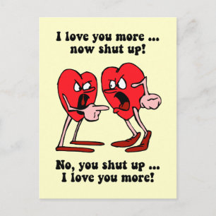 Cute and funny Valentine's Day Holiday Postcard