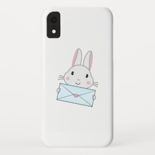 Cute and lovely Bunny holding Love Letter Case-Mate iPhone Case