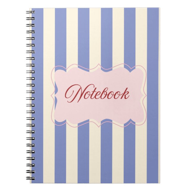 Cute and minimal aesthetic spiral notebook 🌸 (Front)