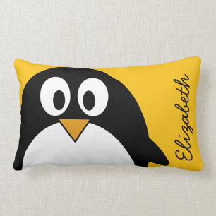 Cute and Modern Cartoon Penguin Lumbar Cushion