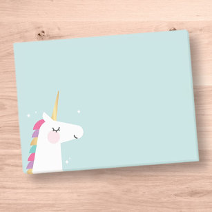 Cute and Modern Rainbow Unicorn Post-it Notes