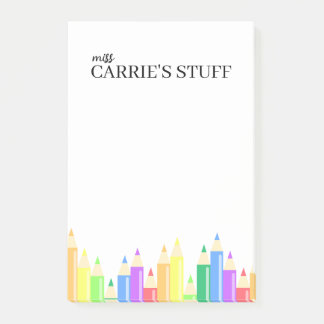 Cute and Personalised Teacher  Post-it Notes