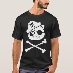 Cute And Pirate Kids Cat T-Shirt