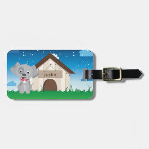 Cute and Playful Puppy or Dog Luggage Tag