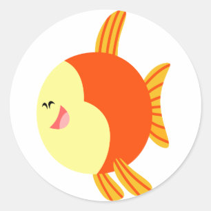 Cute and Plump Cartoon Fish Sticker