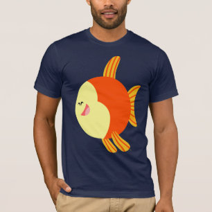 Cute and Plump Cartoon Fish T-Shirt