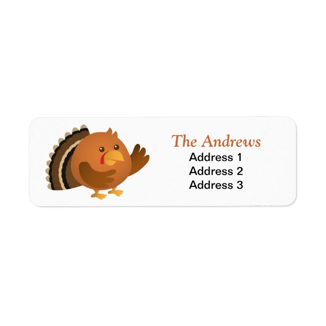 Cute and Plump Turkey for Thanksgiving (Front)