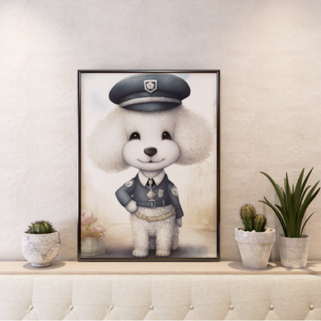 Cute and Quirky: Poodle Policeman Poster  (Creator Uploaded)