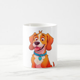 Cute And Silly Old Style Cartoon Pop Art Dog Mug
