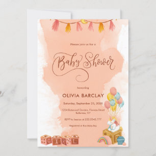 Cute and Simple Baby Shower Invitation
