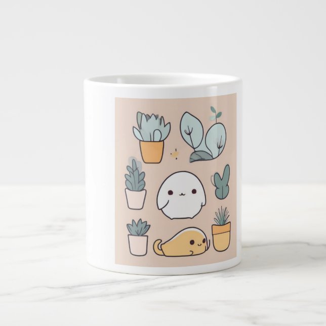  Cute and Snuggly Cat Mug (Front)