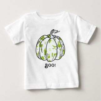 Cute and Spooky Green Jack-O’-Lantern Baby T-Shirt
