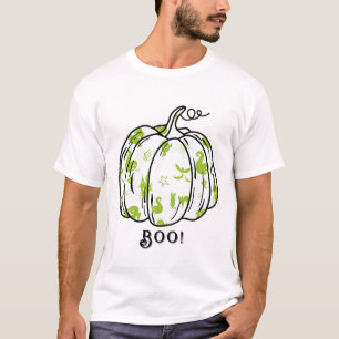 Cute and Spooky Green Jack-O’-Lantern T-Shirt