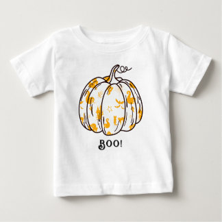 Cute and Spooky Orange Jack-O’-Lantern Baby T-Shirt