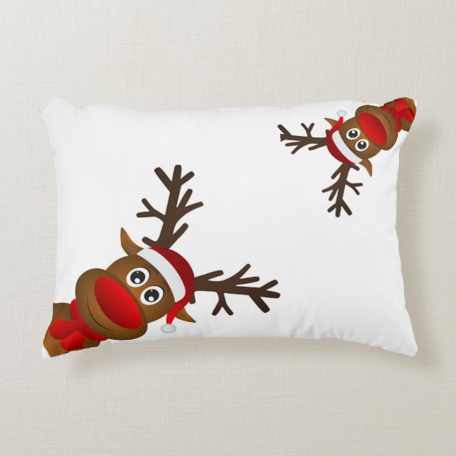 **CUTE AND SWEET REINDEER**  PILLOW (Front)