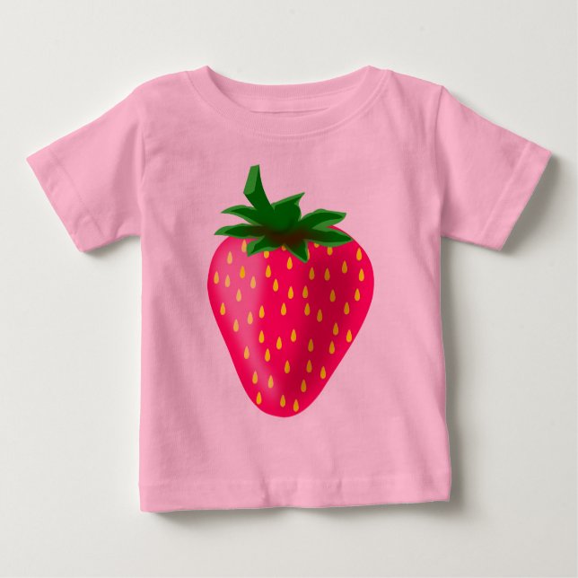 Cute and sweet strawberry baby T-Shirt (Front)