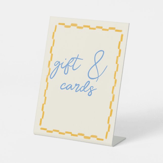 Cute and Trendy Baby shower sign cards and gifts  (Front)