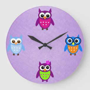 Cute and Trendy Owl Clock