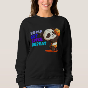 Cute and Volleyball Baby Panda Sweatshirt