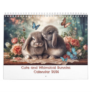Cute and Whimsical Bunnies Calendar
