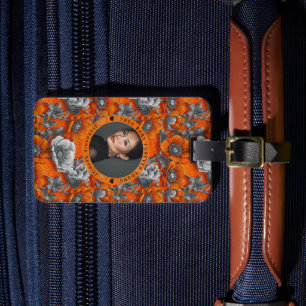 Cute Anemones Happy Birthday Personalised Luggage Tag