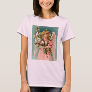 Cute Angel In Pink Dress T-Shirt