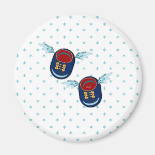 Cute angel little shoes magnet