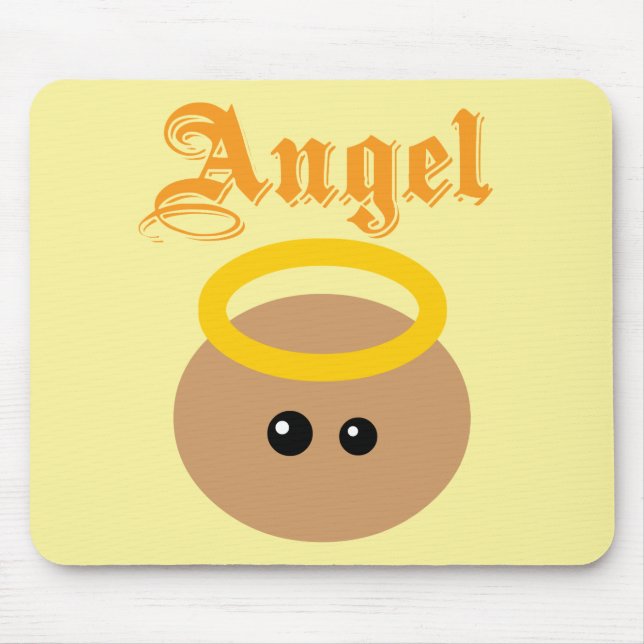 Cute Angel Mouse Pad (Front)