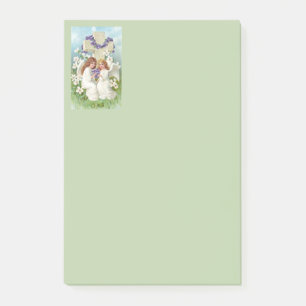 Cute Angels With Cross And Flowers Post-it Notes