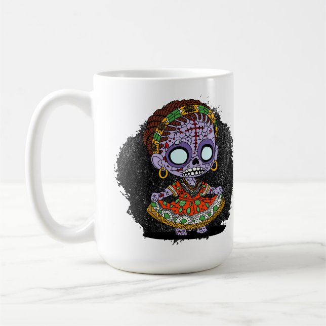 Cute Angolan Zombie Coffee Mug (Left)