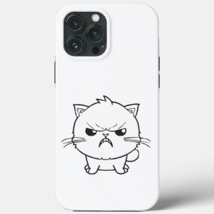Cute angry cat hissing. iPhone 13 pro max case