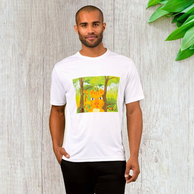 Cute Angry Tiger Cartoon in Jungle  T-Shirt (Creator Uploaded)